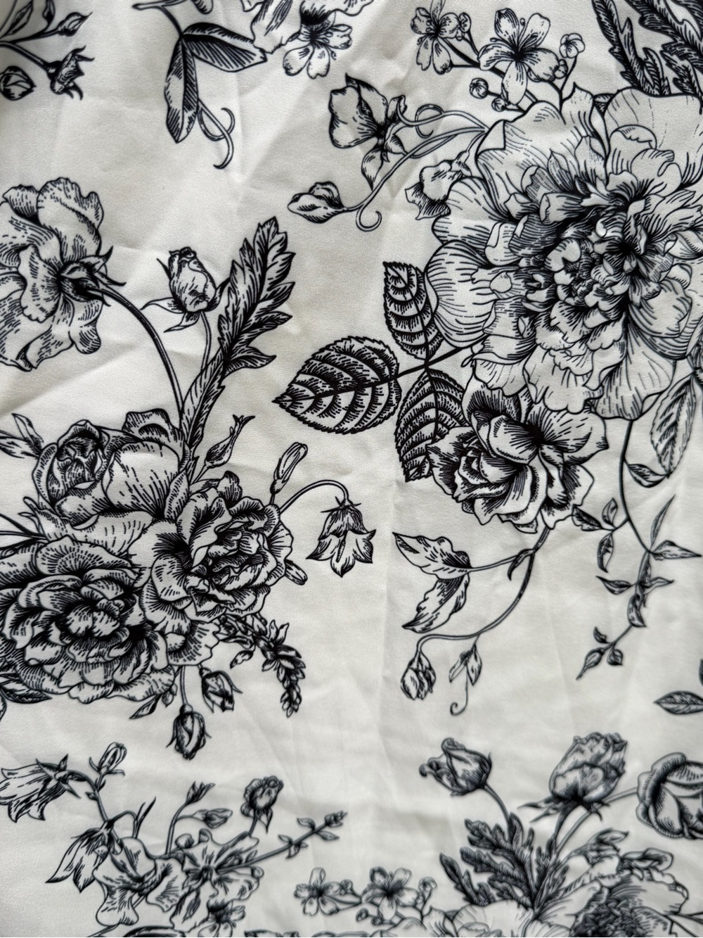 Black & White Rose Bush ๐น๐ฅ Maxi Dress - Picture 3 of 5